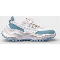 Casablanca Women's Atlantis Sneaker White Light Blue | Size: 6