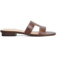 Dune London Women's 'Loupe' Leather Sandals in Brown | Size: 6