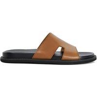 Dune London Men's 'Ishaa' Leather Sandals in Brown | Size: 10