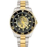 VON BREYER Men's Mens Watches Navigator Automatic Skeleton Watch Black Dial