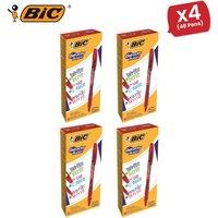Bic Gel-ocity Illusion Medium Erasable Ink Rollerball Pen 0.7mm Tip Width 0.3mm Line Width Red 4 Packs