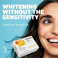 LumiaSonic Clear White Teeth Whitening Strips, Non Peroxide, Sensitivity Free in Orange