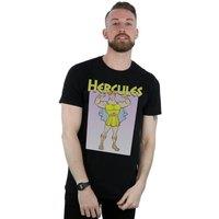Disney Men's Hercules Muscles T-Shirt in Black | Size: 4XL