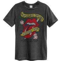 Amplified Men's Tattoo The Rolling Stones T-Shirt in Charcoal | Size: 3XL