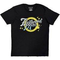 Fleetwood Mac Men's Circle Logo T-Shirt in Black | Size: Large