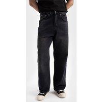 Giesto Men's Relaxed Fit Straight Leg Jeans in Charcoal | Size: 2XL