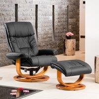 Artemis Home Barriston Swivel Recliner with Massage & Heat in Black