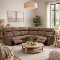 Aspire Kingsmere Corner Power Recliner Sofa in Tan