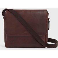 OSPREY LONDON Men's The Carter Leather XL Messenger Bag in Brown