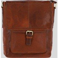 Ashwood Leather Men's Medium Vintage Wash Leather Travel Bag in Tan
