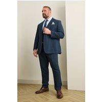 BadRhino Men's Tailoring Linen Suit Jacket in Dark Navy | Size: 46R