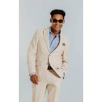 Dobell Men's Cream Linen Suit Jacket | Size: 38S