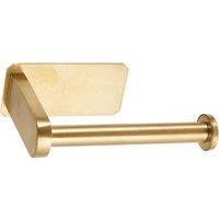 Living and Home Self-Adhesive Stainless Steel Toilet Roll Holder in Gold
