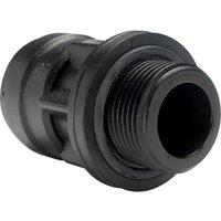 John Guest Straight Adaptor 28mm x 1" BSP PM012818E in Black