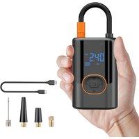 Xample Car Tyre Inflator Cordless Digital USB Rechargeable Tire Air Compressor Pump in Black