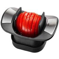 Gefu Caprese Tomato & Mozzarella Slicer with Stainless Steel Blades in Black
