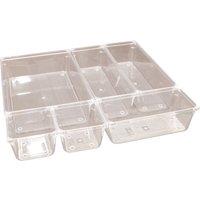 St Helens 6 Piece Drawer Organiser in Clear