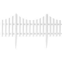 St Helens Garden Edge Fence, White (4 pack)