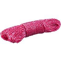 St Helens Clothes/Washing Line Rope 20m Length Red in Pink