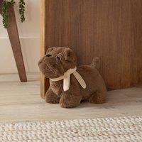Furn Buddy Bulldog Door Stop in Brown