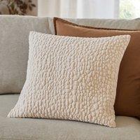 Yard Pebble Textured Chenille Cushion in Natural | Size: 45 cm x 45 cm