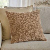 Yard Pebble Textured Chenille Cushion in Light Beige | Size: 45 cm x 45 cm