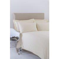 Martex Poetry Plain Dyed Duvet Cover Set in Ivory | Size: Double