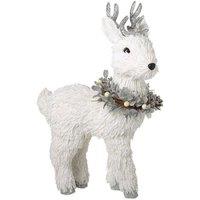 Garden Greatness Nordic Standing Reindeer Decoration in White | Size: 1 Pack
