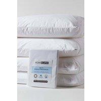 Homescapes Waterproof Pillow Protectors Standard Size, Pack of 4 in White