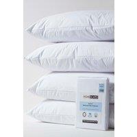 Homescapes Waterproof Pillow Protectors 40 x 80 cm, Pack of 4 in White | Size: 40 x 80 cm