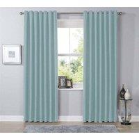 New Edge Blinds Blackout Curtains in Ochre, 228cm x 228cm in Duck Egg Blue | Size: 167 cm width x 137 cm drop