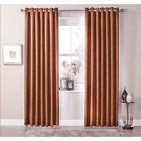 New Edge Blinds Blackout Curtains in Ochre, 228cm x 228cm in Burnt Orange | Size: 117 cm width x 183 cm drop