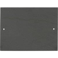 Nicola Spring Linea Rectangle Blank Slate House Sign - 20cm x 15cm in Black | Size: 20 cm x 15 cm