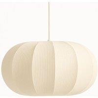 CGC Lighting Lila Cream Oval Stretch Ribbed Cotton Fabric Lampshade