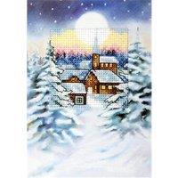 Orchidea Counted Cross Stitch Kit: Greetings Card: Silent Night