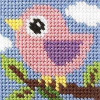 Orchidea EMB KIT BIRD - Needlepoint Kit: My First Embroidery: Mini: Bird