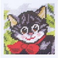 Orchidea EMB KIT PUSSY CAT - Needlepoint Kit: My First Embroidery: Pussy Cat