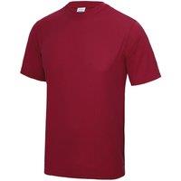 AWDis Men's Just Cool Performance Plain T-Shirt in Dark Red | Size: Small