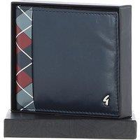 GABICCI Men's Real Leather Classic 8 Card Bilfold Wallet in Dark Navy
