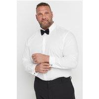BadRhino Men's Long Sleeve Formal Shirt in White | Size: 19 inches