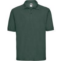 Russell Men's Polycotton Pique Polo Shirt in Bottle Green | Size: 4XL