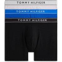 Tommy Hilfiger Men's 3P Boxer Brief Dtm Dtm Silver/Blue/Back | Size: Medium