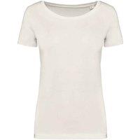 Native Spirit Women's Plain Medium Beige T-Shirt in Natural | Size: XS