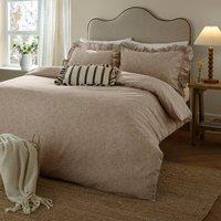 Wylder Margot 100% Cotton Duvet Cover Set in Brown | Size: Double
