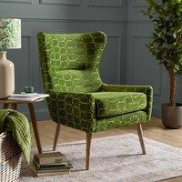 Voyage Maison Oswald Velvet Chair in Green