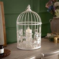 Voyage Maison Fleur Et Faune Metal Floral Lantern in White