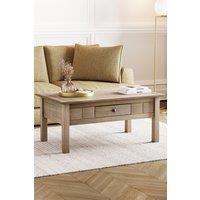 Home Discount Vida Designs Panama 1 Drawer Coffee Table Storage Cabinet Living Room in Light Brown