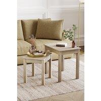 Home Discount Vida Designs Panama Nest Of Tables Set of 2 Storage Living Room Furniture in Brown