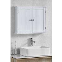 Home Discount Bath Vida Priano 2 Door Wall Cabinet With Shelves Bathroom Storage in White