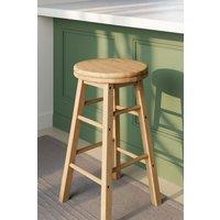 Home Discount Chef Vida Wooden Revolving Bar Stool Kitchen Seat Dining Furniture in Brown
